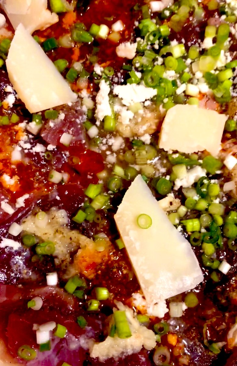 TakakoIkehpx3's tweet photo. @IkehataTakako Bonito Sashimi A La Chinoise With Parmesan Cheese❤️
#amazon #healthyrecipes #lowcalorierecipe #fish
Diet
Olive Oil, Chinese Chili Beans, Soy Sauce, Rice Vinegar, Maple Syrup, Sugar, Dijon Mustard, Mirin, Shichimi Peppers French Salt, Dashi available on Amazon. https://t.co/kb4DzpMICh