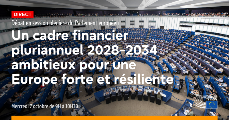 Europarl_FR's tweet photo. #Budget | Ce matin, le Parlement européen discute de l’évolution des négociations sur le prochain budget à long terme de l’Union.

🕐de 9H à 10H30
🔴 Suivez le direct : https://t.co/o17dZ1ow8x https://t.co/lalaBKvvnj