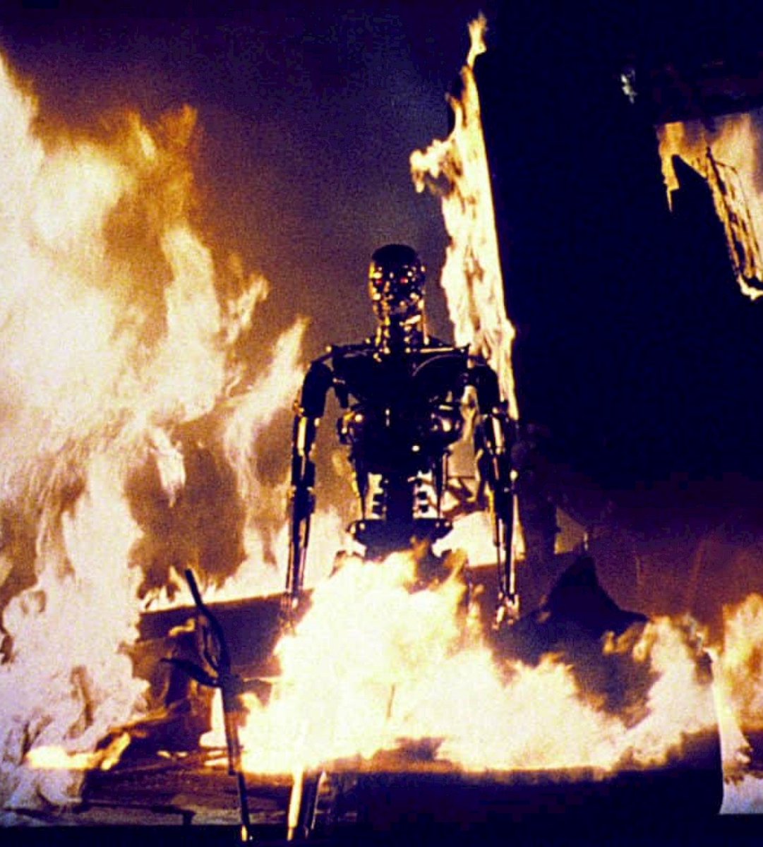 terminatorexp's tweet photo. James Cameron was sick with a fever in Rome when he had an unsettling dream of "a chrome skeleton emerging from a fire." That was the spark for The Terminator. 

Have you say in TERMINATOR EXPANDED: 

https://t.co/gViejfoLu5 https://t.co/tuQIvdb3LG