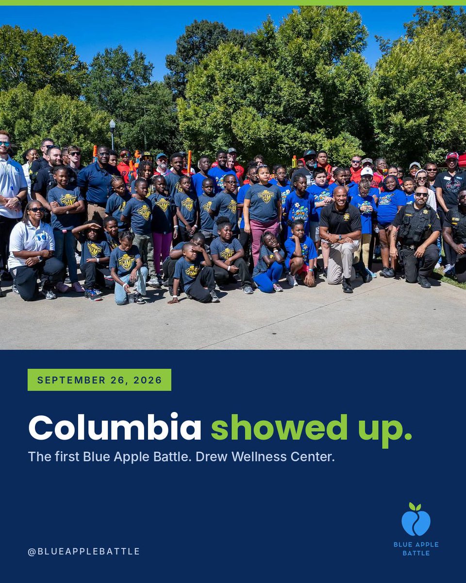 BlueAppleBattle's tweet photo. The first Blue Apple Battle. Columbia showed up. Spring is next. Get first word on the spring Battle: email battle@blueapplevillage.com with SPRING in the subject.

#BlueAppleBattle #ColumbiaSC #LocalHeroes https://t.co/MrbbLcqdTe