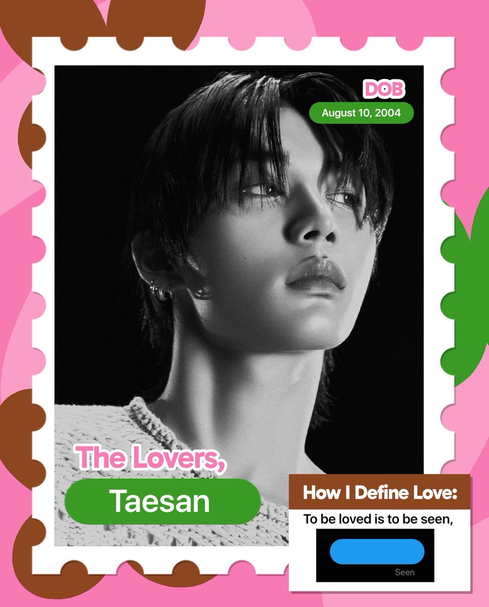 TaesanInLove's tweet photo. "To be loved is to be seen", kayak gini bukan maksudnya? :] https://t.co/smbjuB2SNy