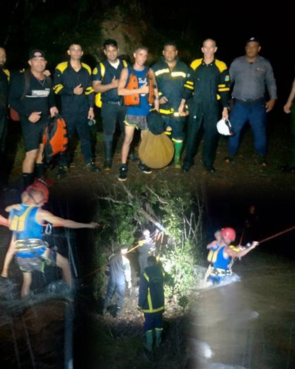 JosLuis74030336's tweet photo. ‼️👉Bomberos y Equipos de Rescate y Salvamento: Rescatan a 11 personas tras el desbordamiento del río Cayo Guan en Moa. #MinintCuba #CubaPorLaVida #CubaNoSeRinde https://t.co/loechCq5DW