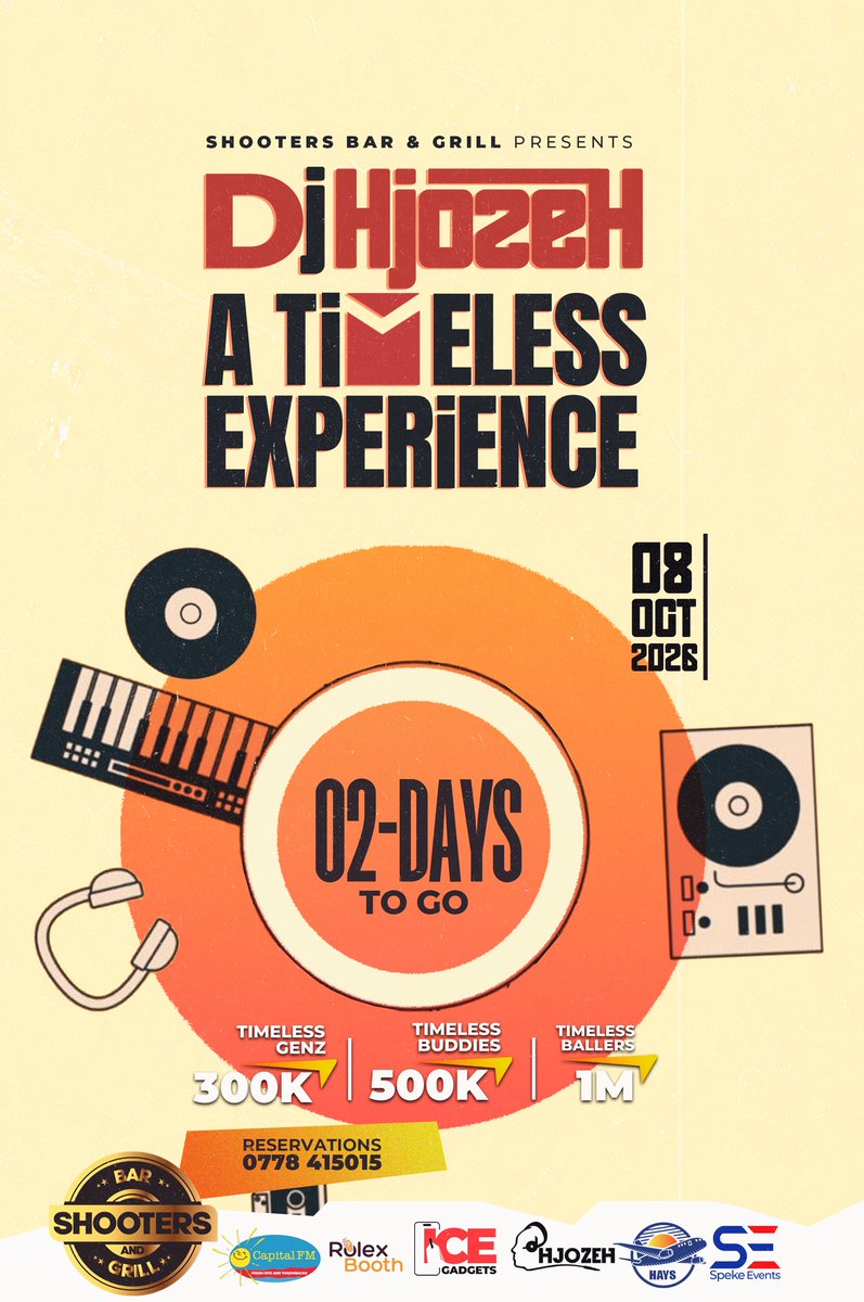 celebrity_mini's tweet photo. 02 days remaining to celebrate the legend @DjHjozeh
Canโt wait to see youโll this Thursday ๐@ShootersBar_Mbr l want to rub shoulders with you crew and your rub shoulders with my crew
#TheTimelessExpericence https://t.co/PXqv5b5fIq
