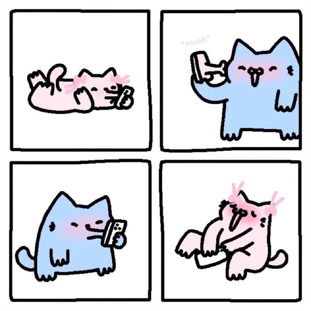 meowssacre's tweet photo. Your kisses make me feel better. 💕 https://t.co/qZOrJ2Ea74