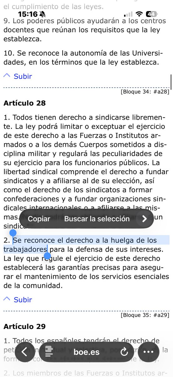 Cg8b2x's tweet photo. @AlbalXtv @elmundoes Se te olvida el 28.2, y el 35 añade el DEBER de trabajar para los españoles, aplícaselo a los que están de acampada😂 https://t.co/4pk6BefXWd