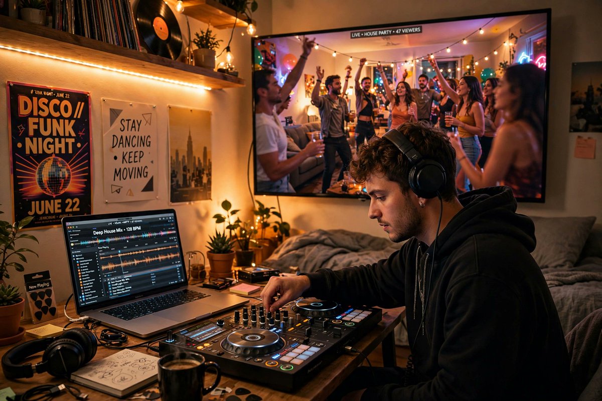 oncalldj's tweet photo. DJs: play house parties without leaving your setup 🎧

OnCallDJ streams your live set straight to the TV at their party. You keep 100% of your rate + tips.

First 10 DJs get the $9/mo subscription free for a year — 1 spot already gone.
👉 https://t.co/eMIIm1Jksv https://t.co/osmVR6BvBP