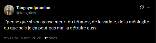 vaccinologie's tweet photo. les antivax vont mourir de la variole 🤡
#onsache https://t.co/ZP04qqBDRS