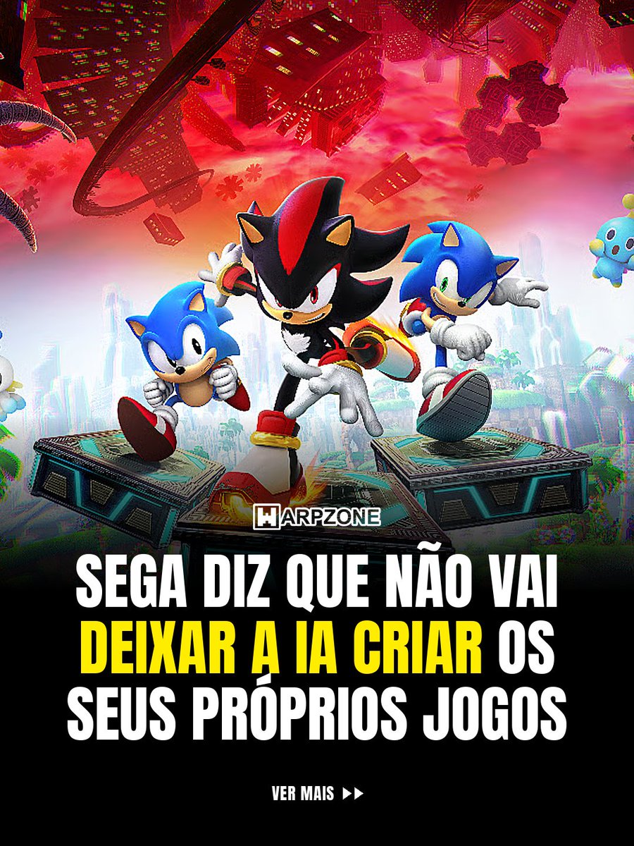 WarpZoneMe's tweet photo. Sega diz que a IA não vai criar seus jogos. O executivo Tsuyoshi Saito contou ao Nikkei que a empresa usa a tecnologia em publicação e áreas corporativas, mas segue cautelosa no desenvolvimento, após a polêmica com Crazy Taxi World Tour.

#Sega #IA #WarpZone https://t.co/SJsOxpPl0O