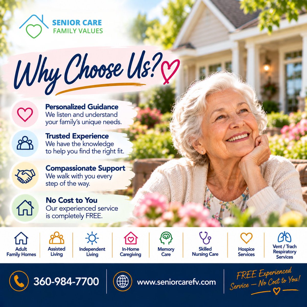 SeniorCareValue's tweet photo. 💙 Why Choose Senior Care With Family Values?

We listen to your family, understand your loved one’s needs, and help you explore the right care options with compassion, experience, and genuine care. 🏡

✨ FREE Experienced Service — No Cost to You

🌐 https://t.co/aXwWNj4J1h https://t.co/o4FmrIXKaa