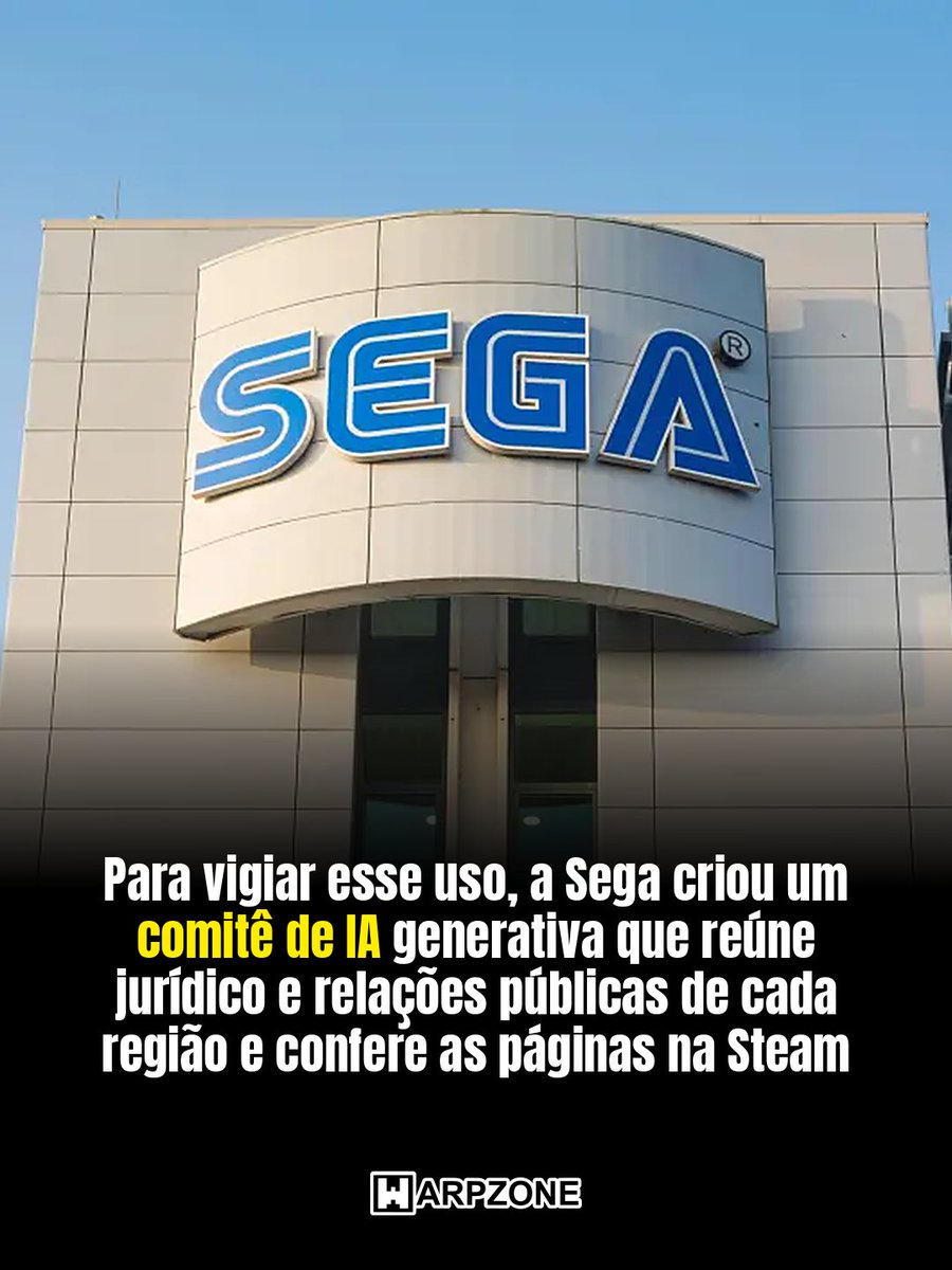 WarpZoneMe's tweet photo. Sega diz que a IA não vai criar seus jogos. O executivo Tsuyoshi Saito contou ao Nikkei que a empresa usa a tecnologia em publicação e áreas corporativas, mas segue cautelosa no desenvolvimento, após a polêmica com Crazy Taxi World Tour.

#Sega #IA #WarpZone https://t.co/SJsOxpPl0O