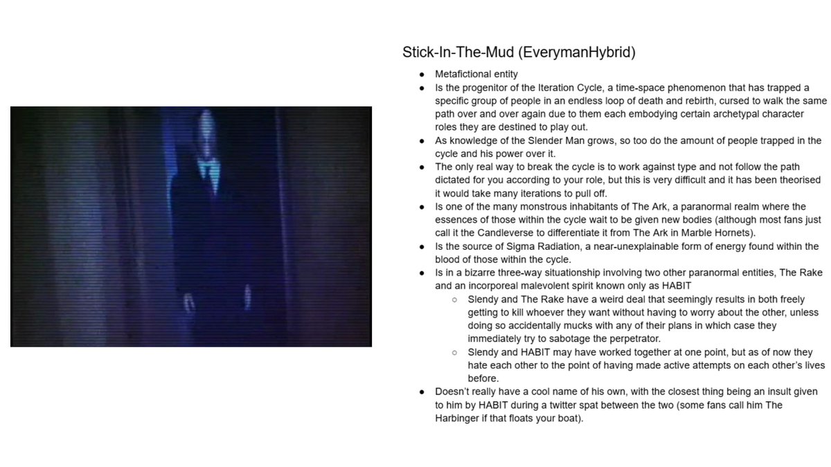 Madman_Marzipan's tweet photo. Because people seemed to get a kick out of this, I decided I'd give it another go but with a couple of fan-made versions of Slender Man, some iconic and some underrated that I think deserve more love.

Whilst they aren't legally official, they're still great in their own right https://t.co/Xjo978s0Jv