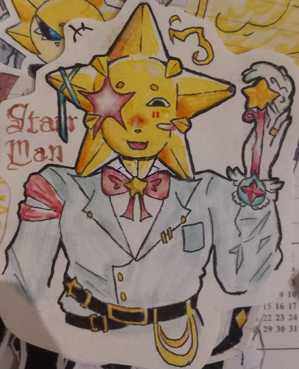 nexustwe's tweet photo. I messed him up but whatever. Also this is my first post ever, hello world #brawlstars #starrman https://t.co/j0tkEmXibM