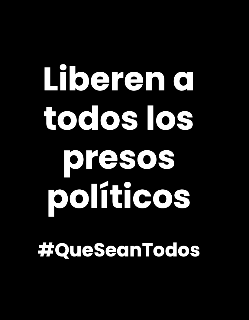 Naky's tweet photo. 9 meses y tres días después, el chavismo mantiene en prisión a cientos de inocentes por motivos políticos: 34 de esas personas tienen cuadros de salud muy graves y no reciben atención médica adecuada. 

Todos necesitan su libertad plena.
#QueSeanTodos https://t.co/eHay19Mo2r