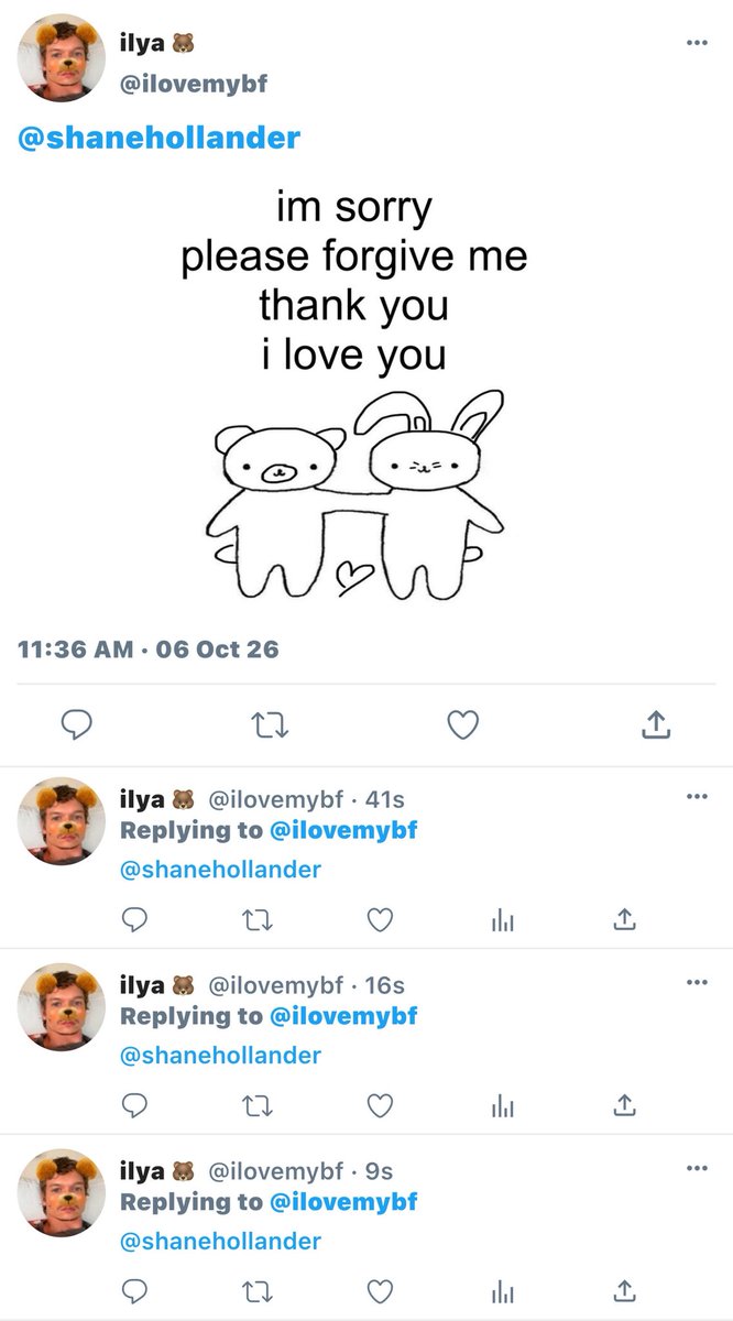 mysweetbuny's tweet photo. Boyfriend is mad At me I Hope I Die https://t.co/bz214N8VL8