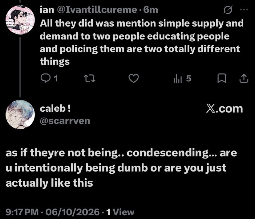 Ivantillcureme's tweet photo. You're pivoting to “t-they're condescending!” because you know pointing out basic sales logic isn't actually policing anyone who’s actually up people’s ass here? https://t.co/G01JLG34Lc