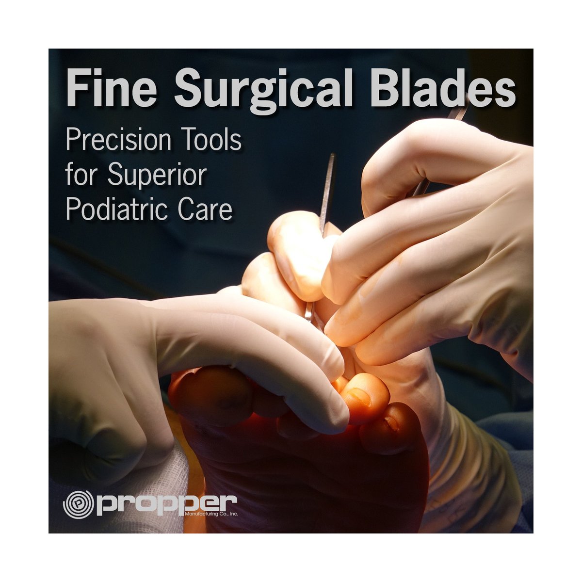 PropperMfg's tweet photo. When treating delicate foot conditions, every fraction of a millimeter counts. Elevate your practice with Propper Fine Surgical Blades. High precision that podiatrists &amp; chiropodists rely on daily.

Order today: https://t.co/VjqZ5M6fzk

#FootCare #SurgicalInstruments #PropperMfg https://t.co/lhU5HDg5st