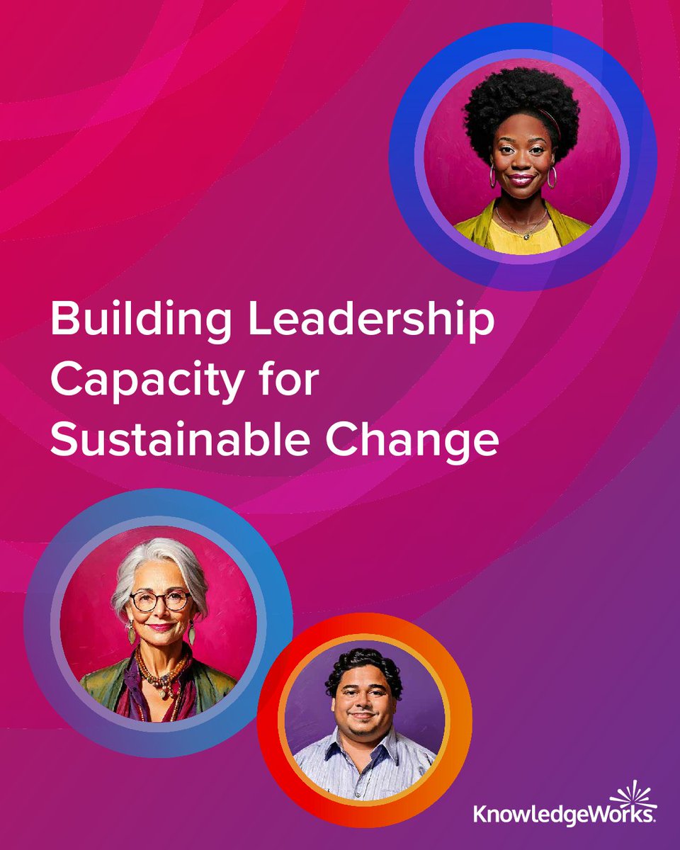 knowledgeworks's tweet photo. Building Leadership Capacity for Sustainable Change: Join education leaders from across the country on Oct. 21 at 5 p.m. ET for practical strategies and real-world examples of how Portrait of a Leader attributes can help sustain systemic change.
https://t.co/JlPed9LbO2 https://t.co/1jelYyTftv