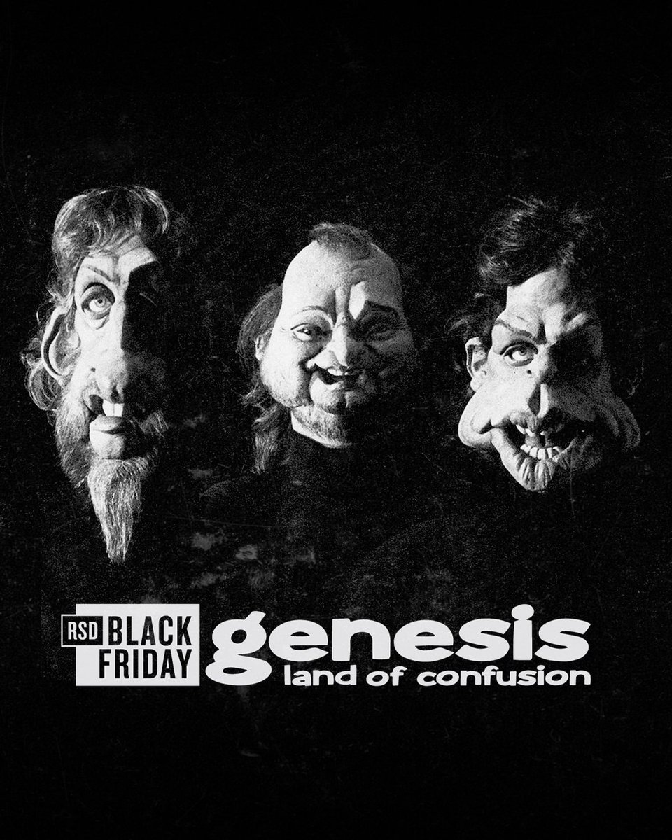 genesis_band's tweet photo. To celebrate the 40th anniversary of Genesis' hit single "Land of Confusion", a new limited edition picture disc will be released for Record Store Day Black Friday 2026.

Available 27th November.

#InvisibleTouch40 https://t.co/FCjc63wQpF
