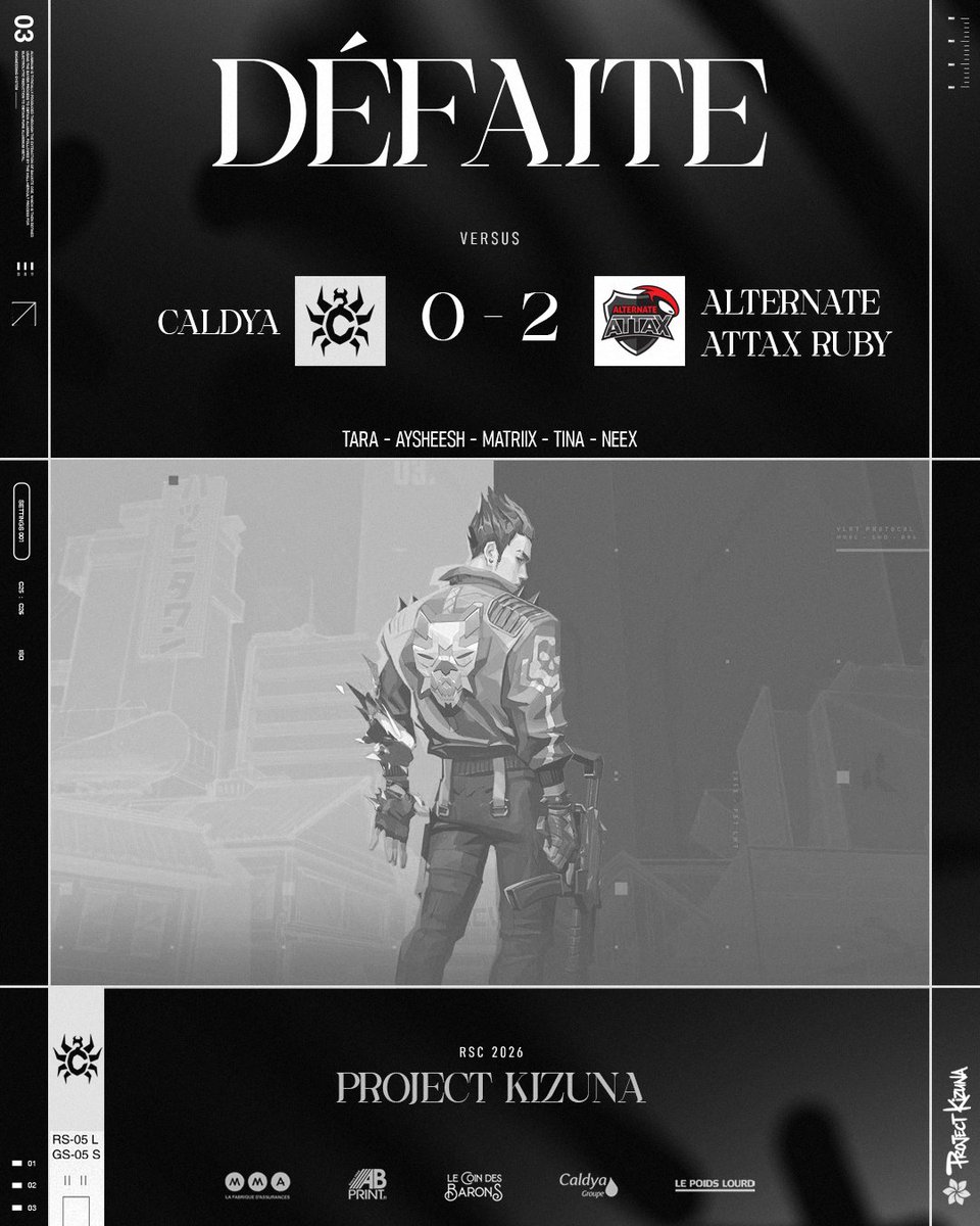 CaldyaEsport's tweet photo. C'est dommage.......

La remontada était lancée, malheureusement ce n'est pas suffisant face à une belle équipe d'@ATNattax 

ggs 💜 https://t.co/3JPniM3iDO