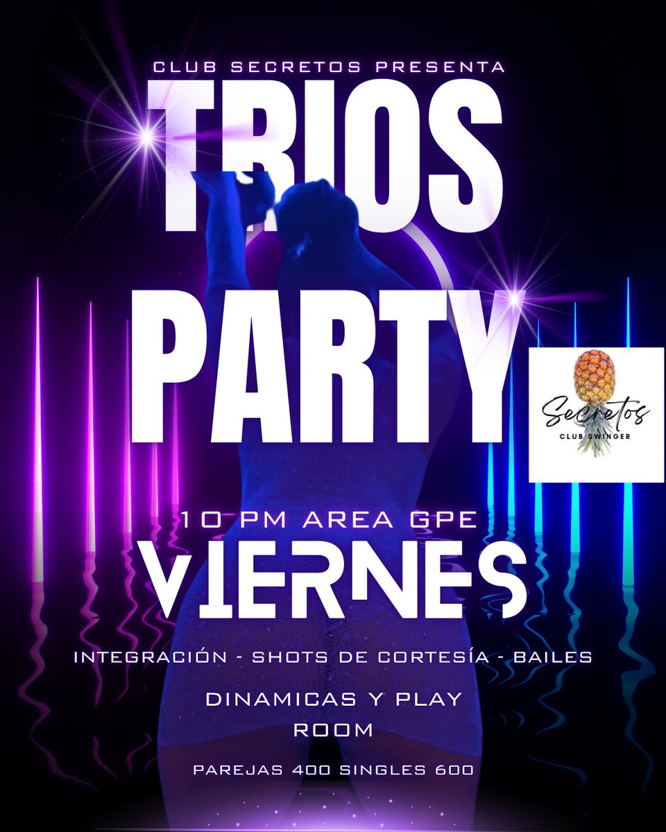 mmarburmty2's tweet photo. Nos vemos este viernes en punto de las 10 pm
Area Guadalupe 

Noche de trios

Dj live
Shots de cortesía
Pole Dance
Terraza
Play Room
Y mucha diversión

RESERVACION PREVIA https://t.co/vX1n3fRFfd