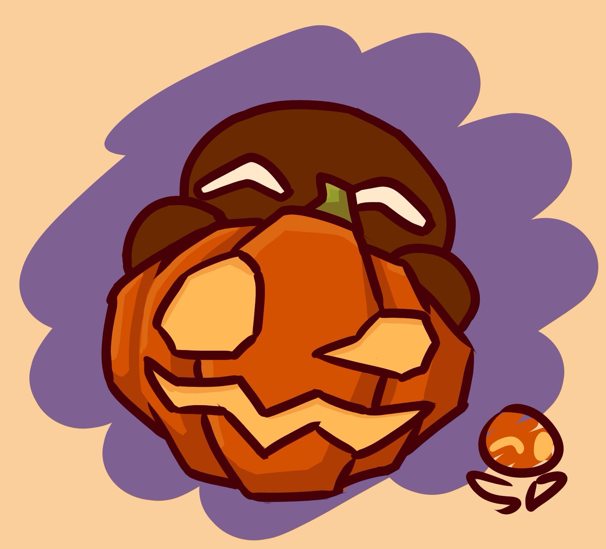 SkorpioDonut's tweet photo. My first spooky month art I guess
#inktober2026 #originalcharacter #helloween https://t.co/rIAOrlgRDe