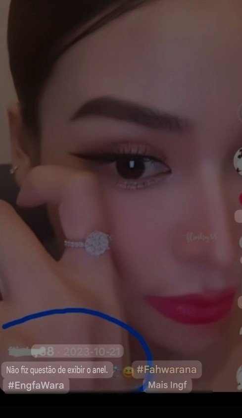Skyliv3's tweet photo. A ring Engfa has been wearing since 2023. She first met Porpor 2024 at an award ceremony, so how could Porpor have given her the ring you idiots. Charlotte fans but all you do all day is post stupid theories about Engfa's life, and the idiots in the quotes/replies believing it... https://t.co/vJjfy9yVBO
