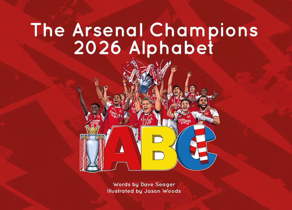 goonerdave66's tweet photo. It’s a while until Chrimbo but early preorder of the new kid’s book helps the publisher gauge the size of the print run.

If you are intending to buy the Arsenal Champions 2026 Alphabet here &amp; make a young Gooner’s Xmas: https://t.co/ov1GP52kXZ

My words &amp; @GunnerBallZ images. 🙏 https://t.co/q4s6FY9wdf