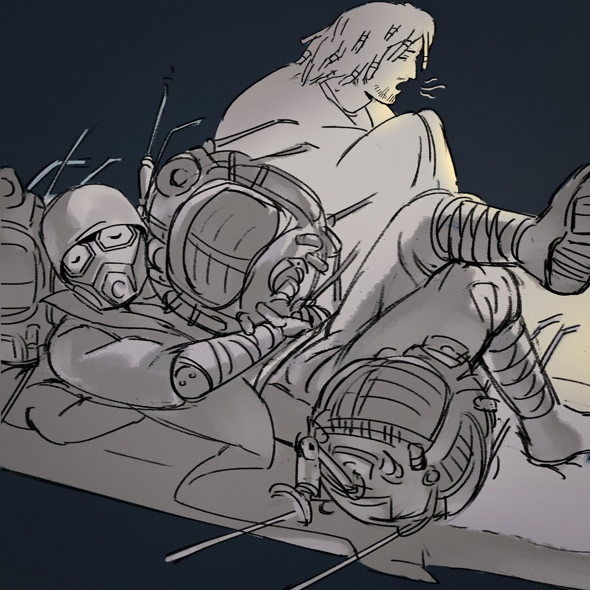 crumsse's tweet photo. Sleepover in the Divide
Messy doodle https://t.co/2ITSCceNNz