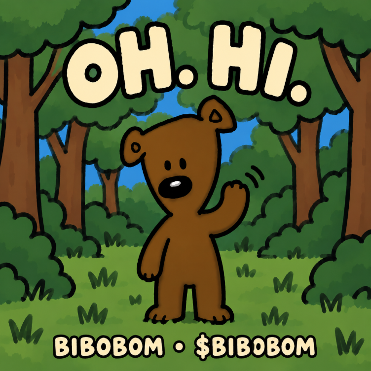 bibobomsol's tweet photo. oh. hi. 🐻🌲

this is BIBOBOM.
he left the forest because someone said there would be memes.
now he’s here. and he has no idea what’s going on.

say hi to $BIBOBOM 👋 https://t.co/0dJPSoR8Ue
