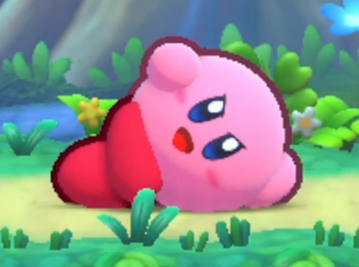 Mahokabii's tweet photo. Why Kirby did this? https://t.co/x6Qi0JmXKa