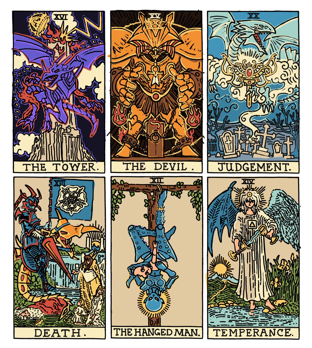 Sablingart's tweet photo. Yu-Gi-Oh! Tarot pt.3 https://t.co/qQBObu21X3
