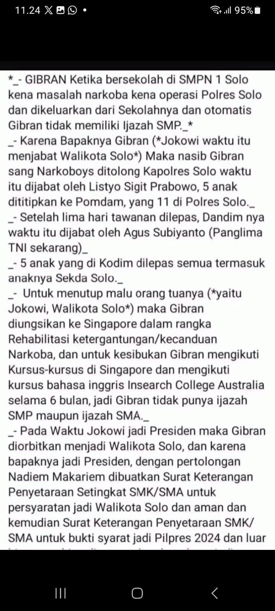 awiyanto65's tweet photo. Gimana Indonesia mau kedatangan investor ASING ?...
JIKA DATANGPUN KITAP AKAN DITIPU KARENA WAPRESNYA GOBLOK! SMANYA TIDAK TAMAT....
@prabowo CC @DPR_RI @Gerindra @mohmahfudmd
#gibranout
#goblok https://t.co/zD2glOvysF