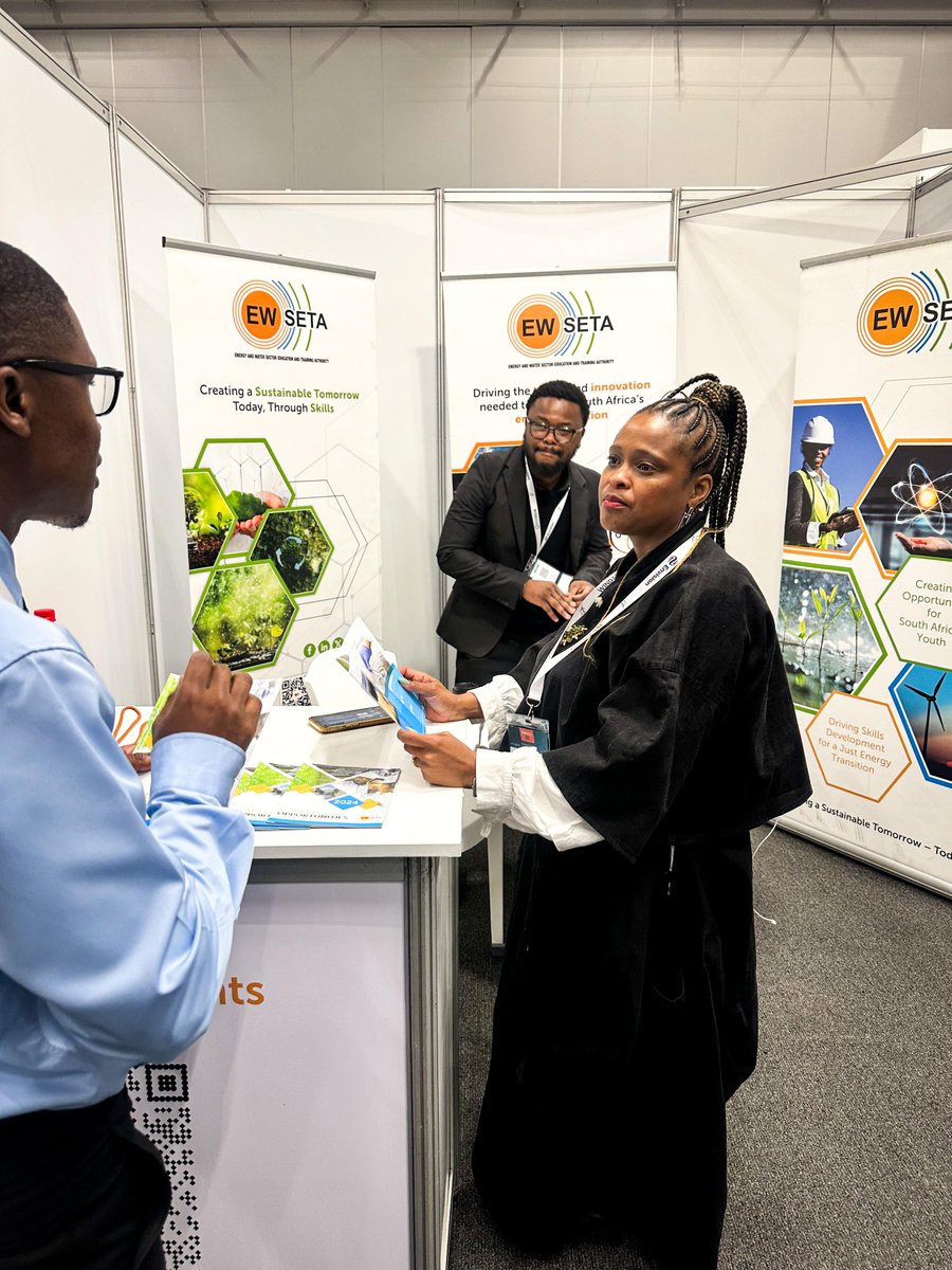 ewseta's tweet photo. As Day 1 of #WINDABA2026 closes, the conversation continues. Visit EWSETA at Stand 24 and connect on skills, opportunities and careers.

#EWSETA #YouthInEnergy https://t.co/f6vKy8Nmbi
