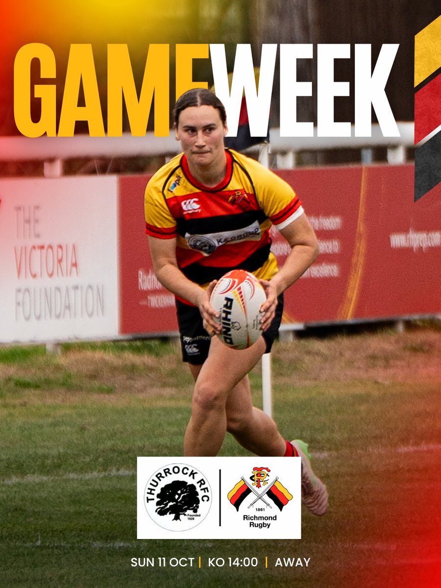 RichmondFC1861's tweet photo. 𝗕𝗮𝗰𝗸 𝗶𝗻 𝗮𝗰𝘁𝗶𝗼𝗻 𝘁𝗵𝗶𝘀 𝘄𝗲𝗲𝗸𝗲𝗻𝗱!

🚌 The Women's 1st XV are on the road this weekend to take on Thurrock 
🗓️ Sunday 11 October
⏰ 2pm KO

#RugbysOriginal💛❤️🖤 https://t.co/2yFI4qU2Iq