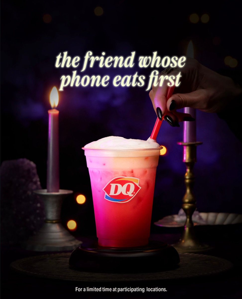 DQ_Hmmocks_PBay's tweet photo. From haunted treats to disappearing seasonal favorites, there's always something scary good waiting for you at DQ. 🕸️ 👻 #DQ #DairyQueen #SpookySeason #HalloweenTreats https://t.co/dEmMpnuIpm