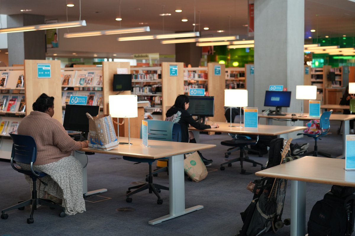 SMPublicLibrary's tweet photo. Computer Practice: Open Lab 

Build computer skills at your own pace through guided online lessons. Support is available if needed.

Thursdays, October 8 &amp; 22 | 2 - 4 p.m. | Main Library, Computer Classroom https://t.co/N4R3PaWNiO