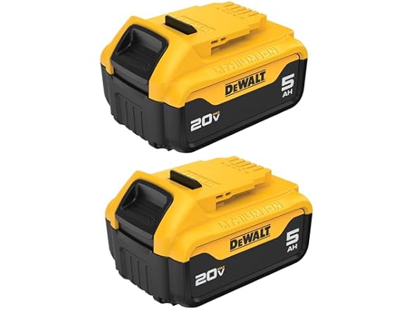 NowInStock's tweet photo. #ad #Deals 
��� DEAL: NEW DEWALT DCB205 20V MAX 5 Ah Lithium Ion Battery 2-Pack ONLY $119.99!  Grab this Woot deal: https://t.co/x164k4dHuv https://t.co/yelifYIwyF