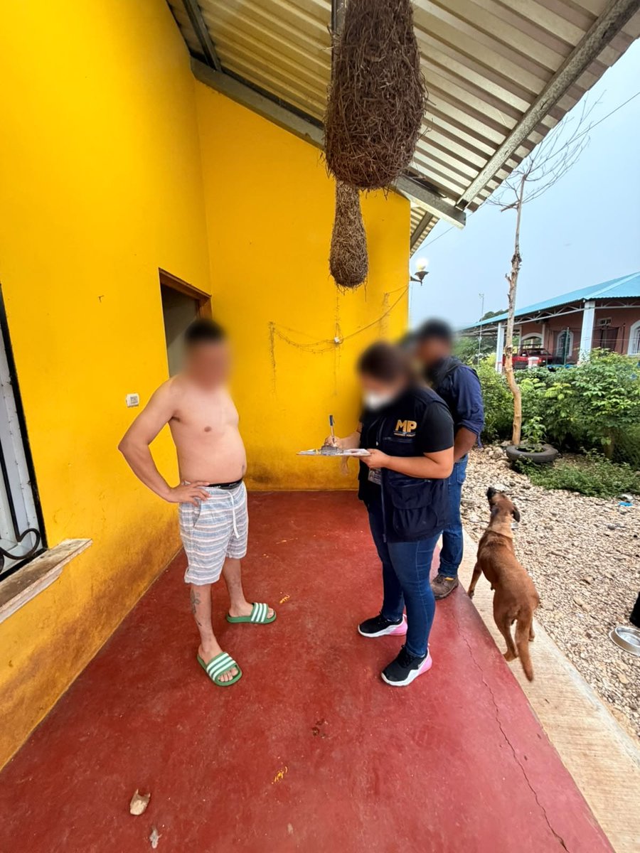 MPguatemala's tweet photo. El Ministerio Público, en coordinación con la Policía Nacional Civil, realizó diligencias de allanamiento, inspección, registro y secuestro de evidencia en dos inmuebles ubicados en el municipio de San Andrés, Petén, en seguimiento a investigaciones por los delitos de asesinato y asociación ilícita.

Como resultado de las diligencias realizadas en el caserío Ixhuaxut, se ejecutó una orden de aprehensión vigente contra Katerin M. por el delito de asociación ilícita.

En otro caso, en el municipio de Las Cruces, Petén, se realizaron siete diligencias de allanamiento, inspección, registro y secuestro de evidencia, en seguimiento a una investigación por el delito de asesinato.

Durante los operativos se efectuó la aprehensión de Oscar H. por los delitos de lavado de dinero u otros activos y tenencia ilegal de armas de fuego. Además, se incautaron cuatro armas de fuego, teléfonos celulares y Q53 mil en efectivo, indicios que contribuirán al fortalecimiento de la investigación.