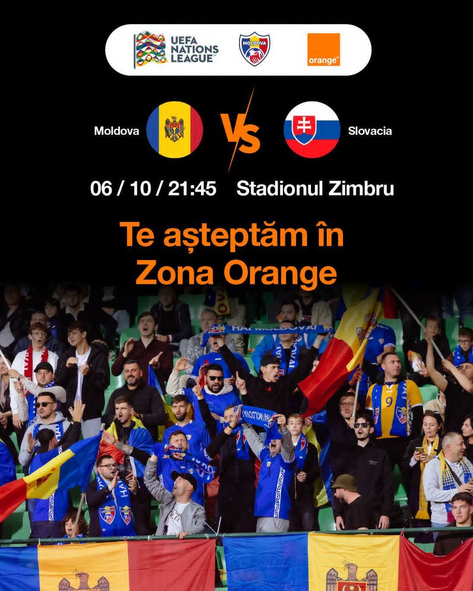 VictoriaMuem's tweet photo. 🇲🇩⚽ Azi suntem cu toții alături de Moldova! Hai să-i susținem pe ai noștri la meciul cu Slovacia! ❤️

🕤 De la 21:45, toate gândurile noastre sunt cu Echipa Țării. Hai, Moldova! 🇲🇩🔥

#Moldova #HaiMoldova https://t.co/5ZiGCrSIUF