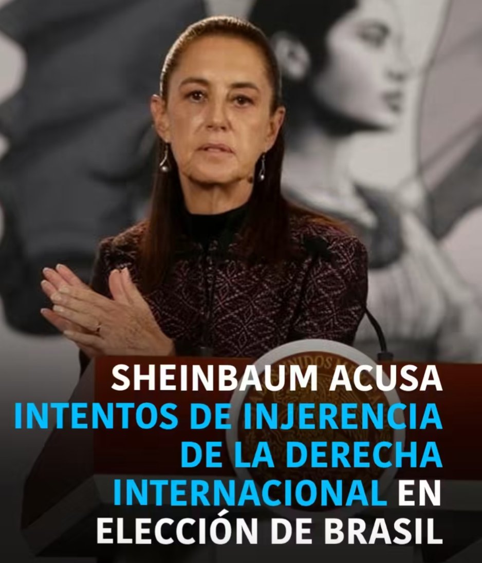 rthur013's tweet photo. Si ellos ganan es "Democracia"
Si ellos pierden es "Ingerencia"

* Lógica de Claudia Sheinbaum https://t.co/wMC7QXBT8F