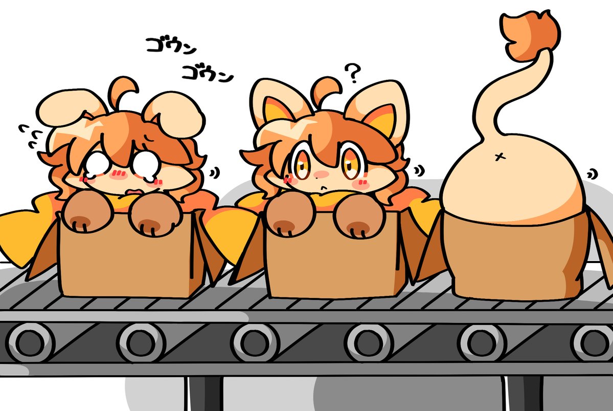 Nogg_3333debi's tweet photo. 次々と梱包されて出荷される🦁くんを思いついてしまったので　らくがき https://t.co/tVogbeWhKl