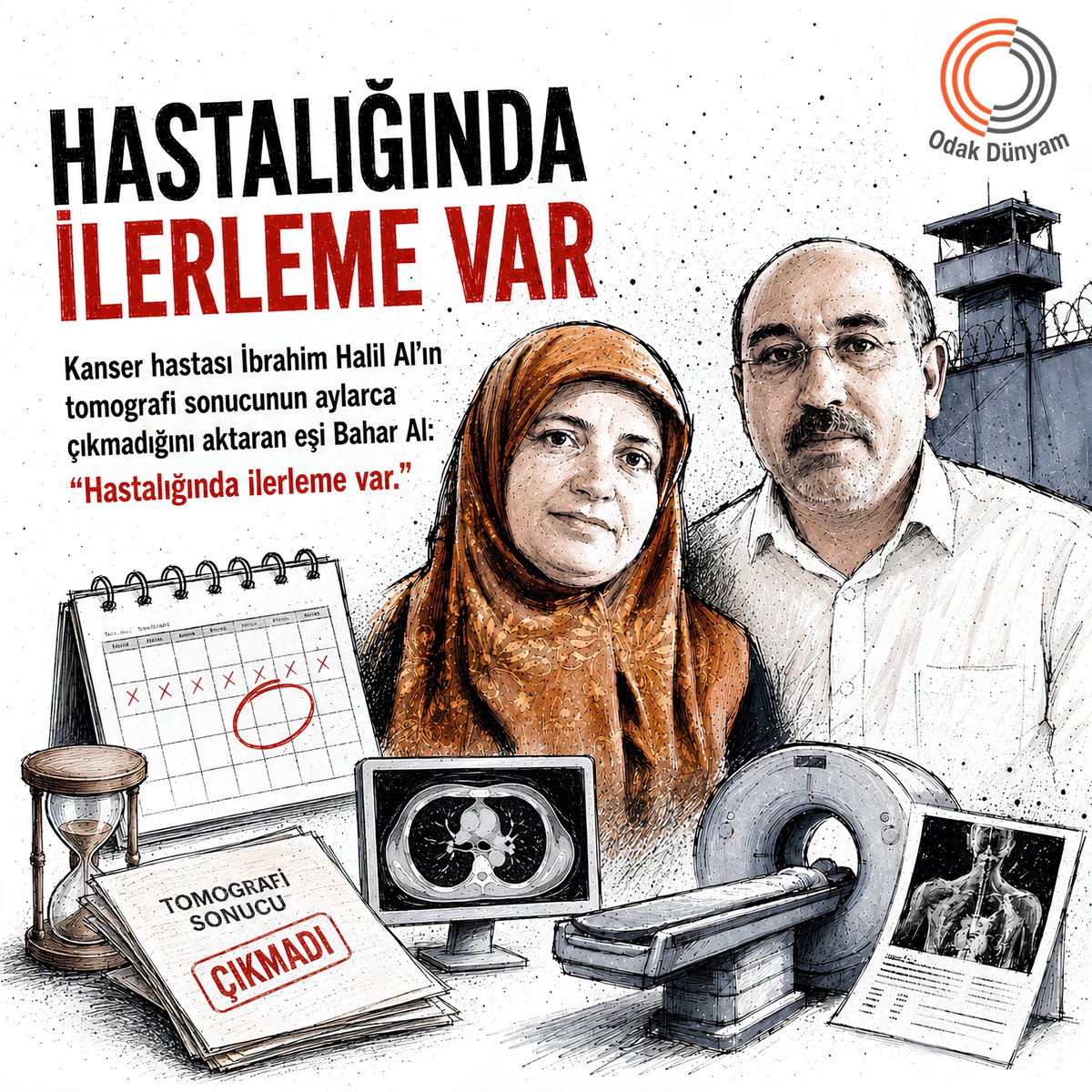 odakdunyam's tweet photo. Yumuşak doku kanseri hastası İbrahim Halil Al için Adli Tıp Kurumu, “cezaevinde kalabilir” yönünde rapor verdi.

Al’ın ailesi ise hastalığının ilerlediğini ve tedavi sürecinin cezaevinde aksadığını belirtiyor.

HalilAla SkandalRapor https://t.co/M3bG0xw3JR