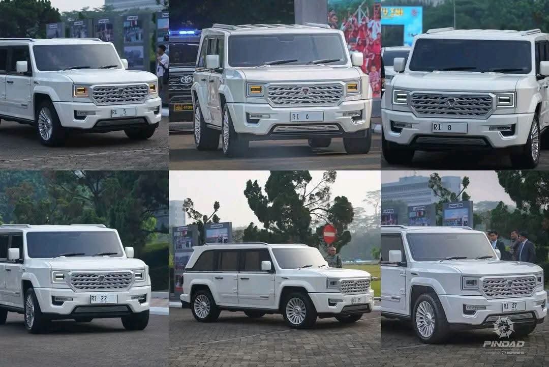 RizkyAgungW5's tweet photo. Pindad maung garuda mv3 yang digunakan oleh para Menteri https://t.co/NJXhGMzRmg