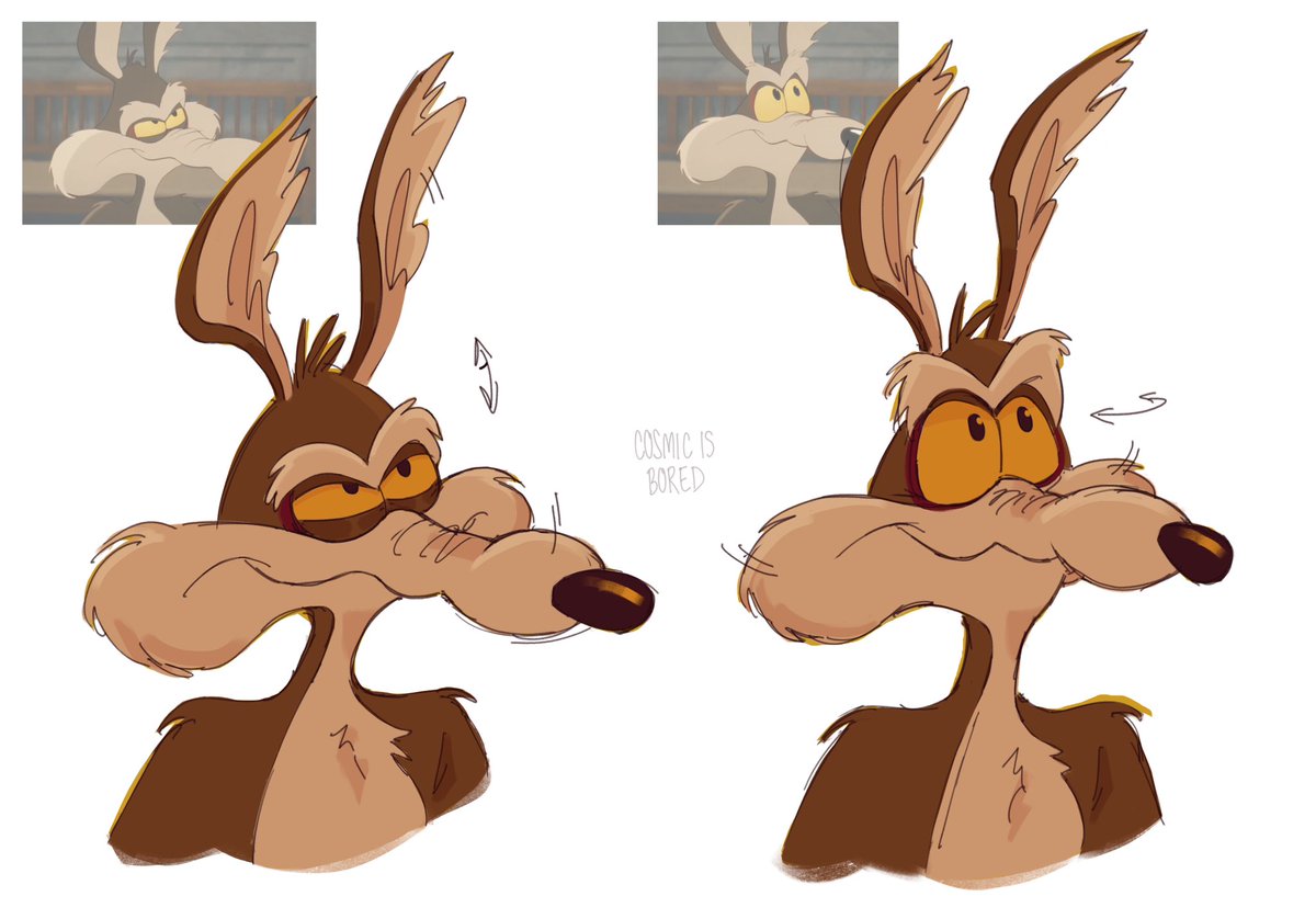 cosmicisbored's tweet photo. mischievous #coyotevsacme #wileecoyote https://t.co/X6Stgacr59