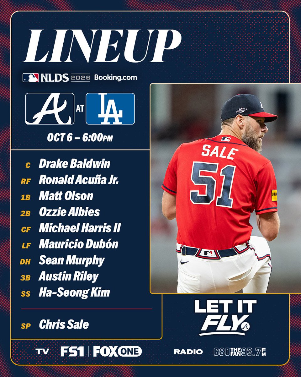 Braves's tweet photo. Game 3. 

#LetItFly https://t.co/qEtGsjSSjq