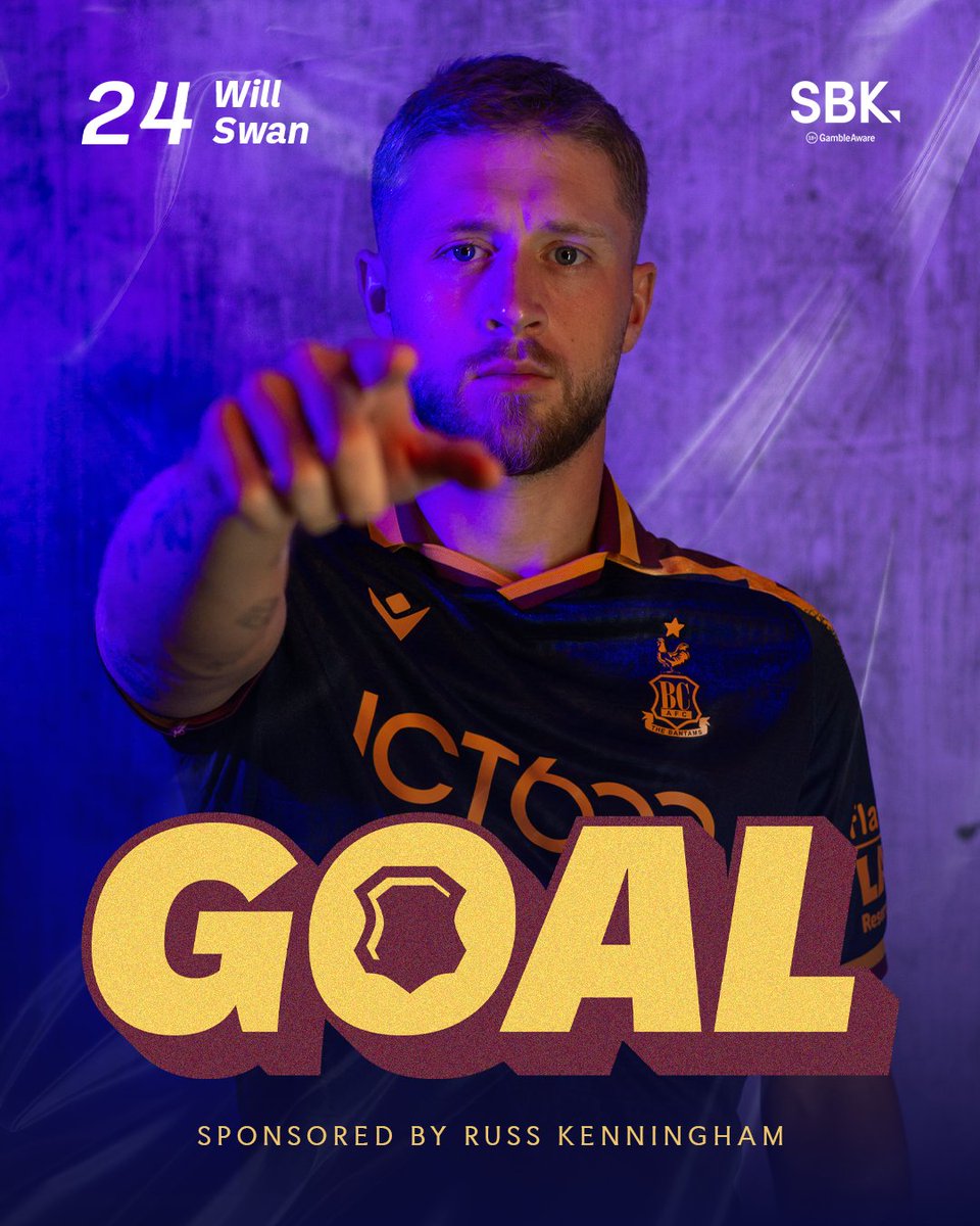 officialbantams's tweet photo. 3' WILL SWAN AGAIN! 🦢

🔴 0-1 🔷

#BCAFC | #ROTvBRA https://t.co/ckhsoh3Ruu