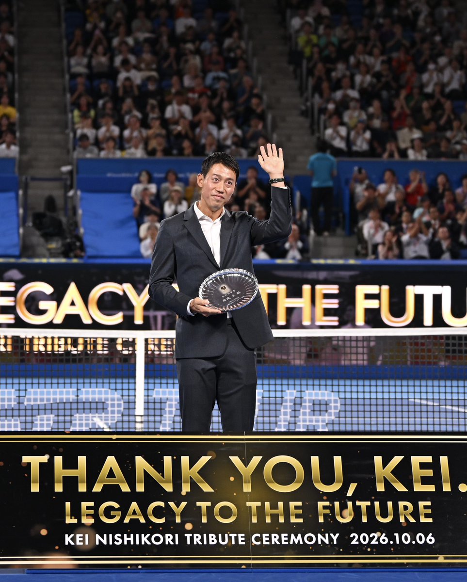IMGATennis's tweet photo. A legacy that will last forever 💙🎾

IMG Academy alum @keinishikori has officially retired from professional tennis. From reaching World No. 4 to becoming the first Japanese man to reach a Grand Slam final, Kei leaves an unforgettable legacy.

Forever an Ascender. 👏 https://t.co/O7elcUhJxf