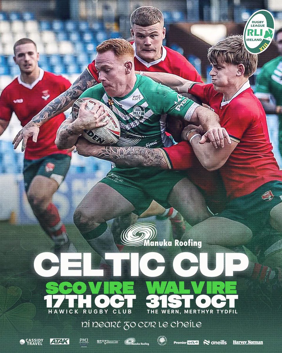 Irelandrl's tweet photo. 𝗖𝗘𝗟𝗧𝗜𝗖 𝗖𝗨𝗣 𝗔𝗡𝗡𝗢𝗨𝗡𝗖𝗘𝗗 🍀🏴󠁧󠁢󠁳󠁣󠁴󠁿🏴󠁧󠁢󠁷󠁬󠁳󠁿

Our Senior Men’s side are back in international action this month as they prepare to take on Scotland and Wales in the Celtic Cup. ☘️ https://t.co/CXhWolPq4K