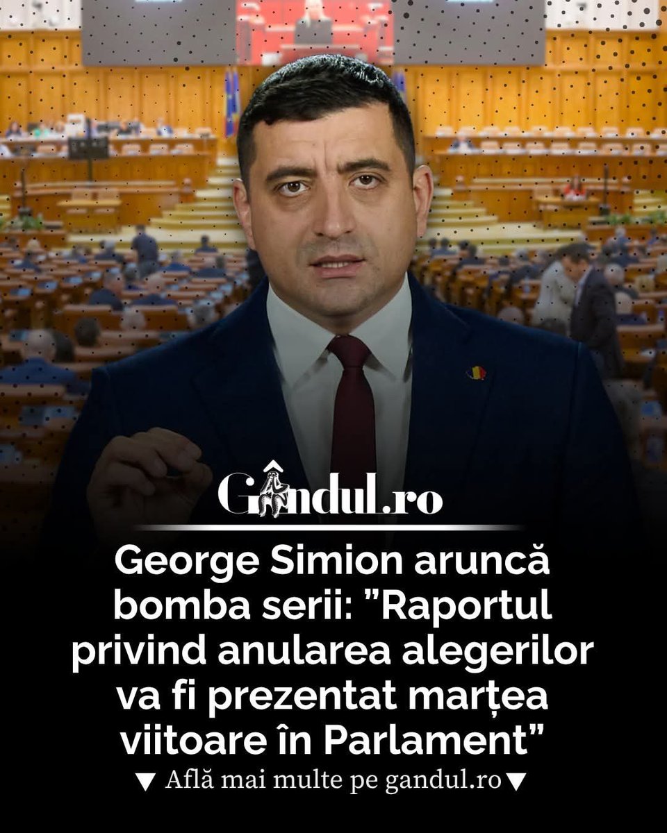 Cobra_196's tweet photo. Daca Mucea nu a prezentat raportul privind anularea alegerilor va prezenta Simion adevarul privind anularea alegerilor si raportul real !
Bravo Simion https://t.co/uKuFVFK1D4