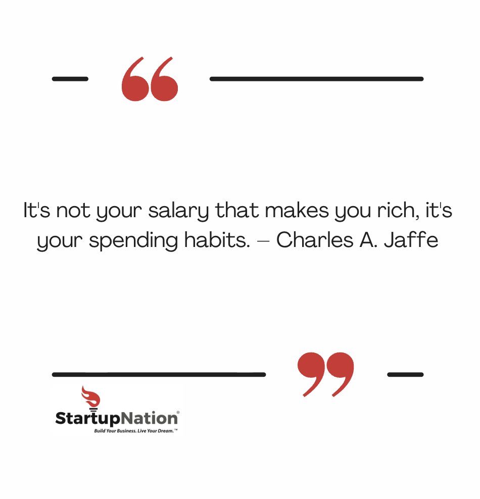 StartupNation's tweet photo. Spend wisely. #startups #entrepreneurs #startupnation https://t.co/k08FvY97Xa